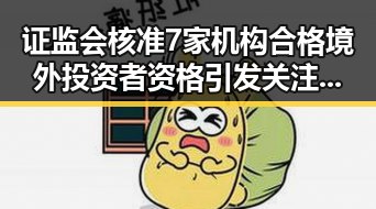 证监会核准7家机构合格境外投资者资格引发关注，伊美军事摩擦频繁加剧背景下外资动向成焦点